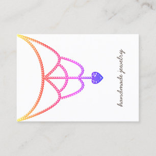 Tarjeta De Visita Color de la pantalla de collares de joyas cúrcuma