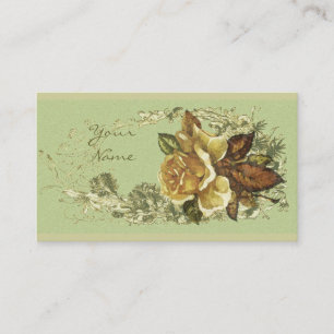 Tarjeta De Visita Color de rosa antiguo
