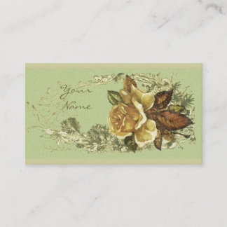 Tarjeta De Visita Color de rosa antiguo