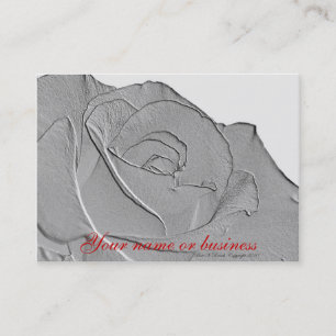 Tarjeta de visita color de rosa de plata elegante
