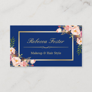 Tarjeta De Visita Color DIY   Salón de belleza de artistas de maquil