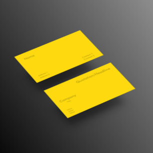 Tarjeta De Visita color oro sólido