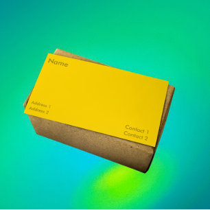 Tarjeta De Visita color oro sólido - moderno