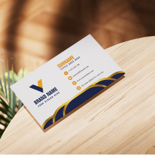 Tarjeta De Visita Color oscuro de lujo