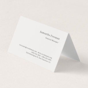 Tarjeta De Visita Color Pastel Clásico Plano Minimalista