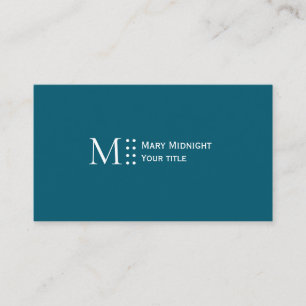 Tarjeta De Visita Color sólido código QR Moderno elegante Verde azul