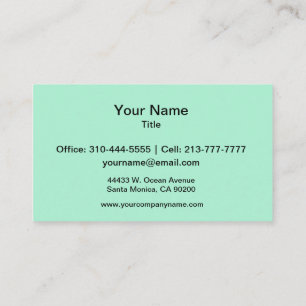 Tarjeta De Visita Color sólido de punto