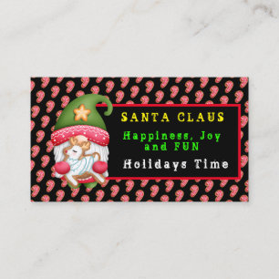 Tarjeta De Visita Color y texto del Personalizar Candy Gnome