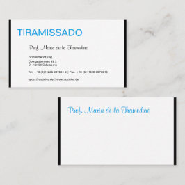 Tarjeta De Visita Color y tipografía