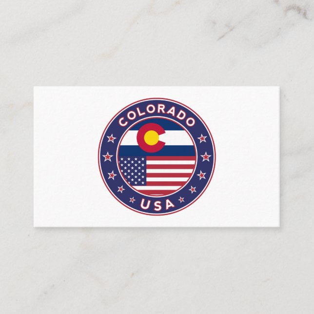 Tarjeta De Visita Colorado (Anverso)