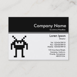 Tarjeta De Visita Coloree el jefe III v2 - negro - Nanobot