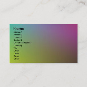 Tarjeta De Visita Colores