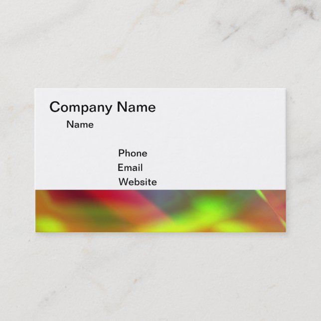 Tarjeta De Visita Colores (Anverso)