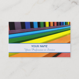 Tarjeta De Visita Colores arcoiris para pintores y expertos en color