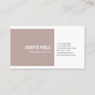 Tarjeta De Visita Colores armónicos simples y modernos profesional