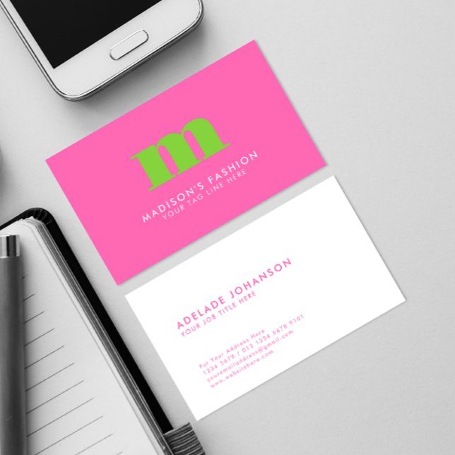 Tarjeta De Visita Colores complementarios | Fancy Inicial (Subido por el creador)