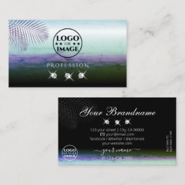 Tarjeta De Visita Colores de agua paisajísticos con logotipo