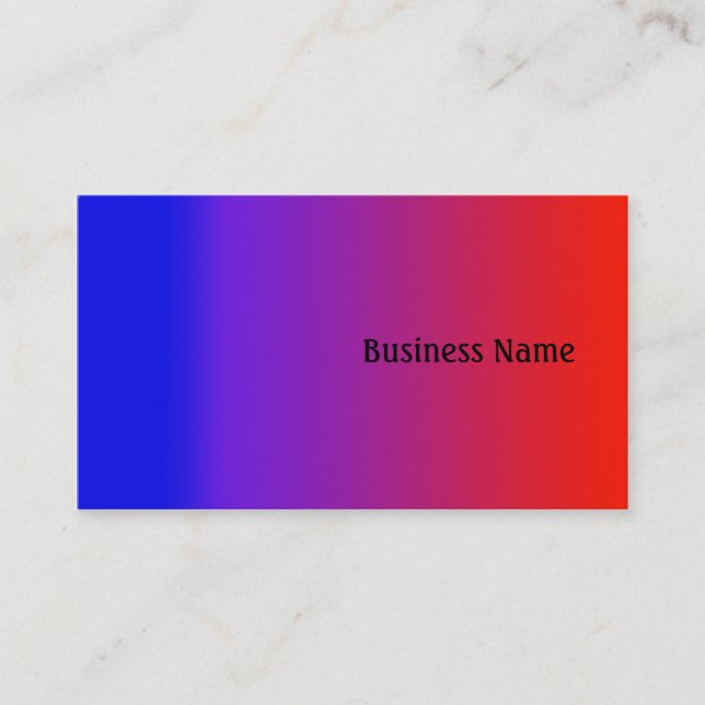 Tarjeta De Visita Colores de arcoíris (Anverso)