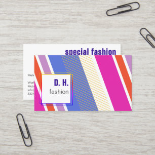 Tarjeta De Visita Colores de moda frescos y geniales