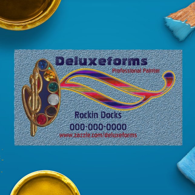 Tarjeta De Visita Colores de Pintura (Subido por el creador)
