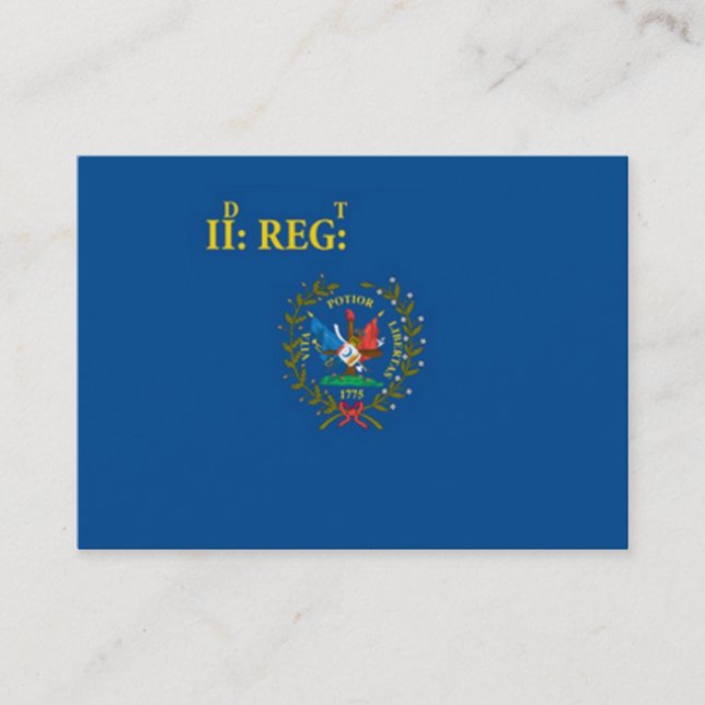 Tarjeta De Visita Colores de Regemental (Anverso)