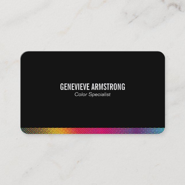 Tarjeta De Visita Colores de semitono (Anverso)