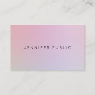 Tarjeta De Visita Colores elegantes Diseño moderno Plata profesional