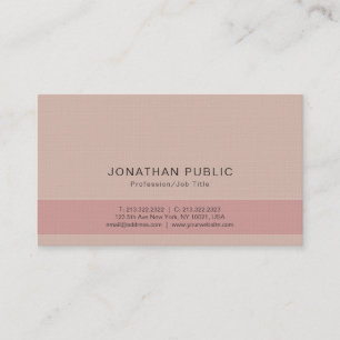 Tarjeta De Visita Colores Elegantes Lino Premium Lujo Moderno Plano