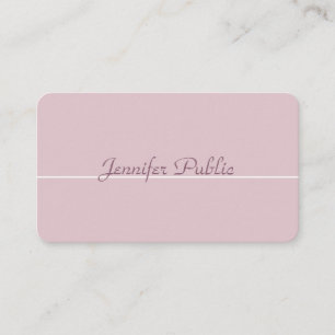 Tarjeta De Visita Colores elegantes moderna profesional de moda