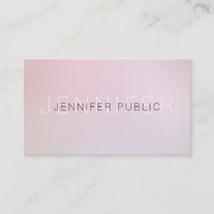 Tarjeta De Visita Colores elegantes modernos diseño chic creativo li