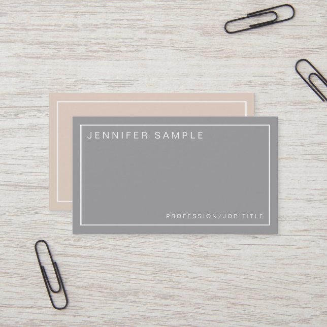 Tarjeta De Visita Colores elegantes profesionales Diseño moderno (Anverso/Reverso In Situ)