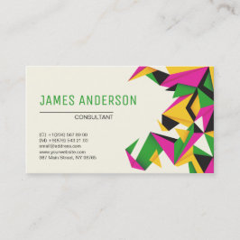 Tarjeta De Visita Colores modernos Resumen profesional