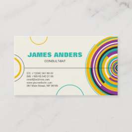 Tarjeta De Visita Colores modernos Resumen profesional