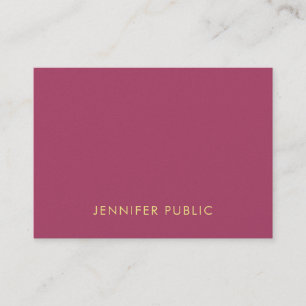 Tarjeta De Visita Colores modernos y elegantes simple plantilla de l