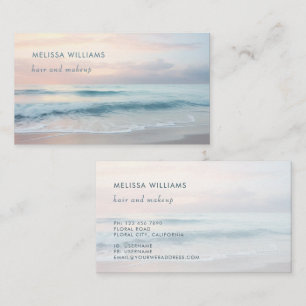 Tarjeta De Visita Colores pastel del océano