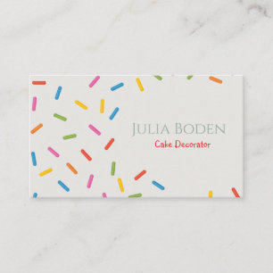 Tarjeta De Visita Colores Pastel Purpurina