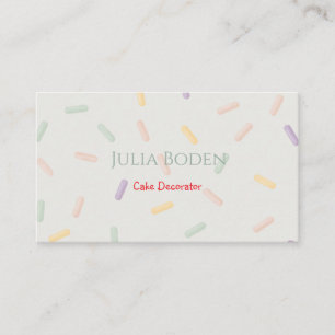 Tarjeta De Visita Colores Pastel Purpurina
