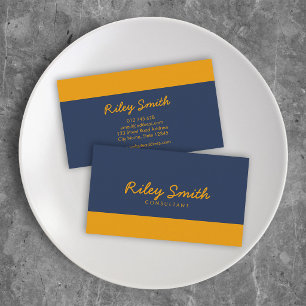 Tarjeta De Visita Colores personalizados Bloque de color minimalista