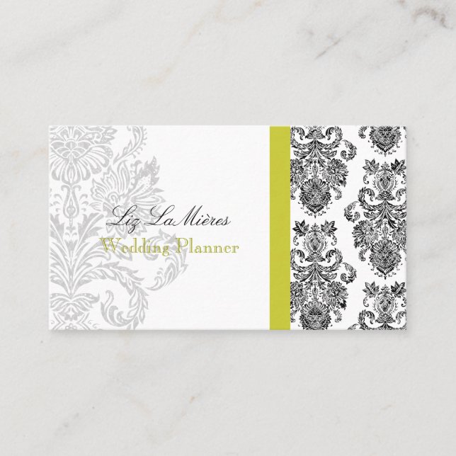 Tarjeta De Visita Colores PixDezines Victorian Damask/DIY (Anverso)
