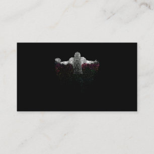 Tarjeta De Visita Colorful American Football Player