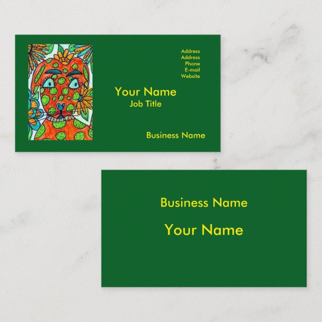Tarjeta De Visita Colorful Business Card (Anverso / Reverso)