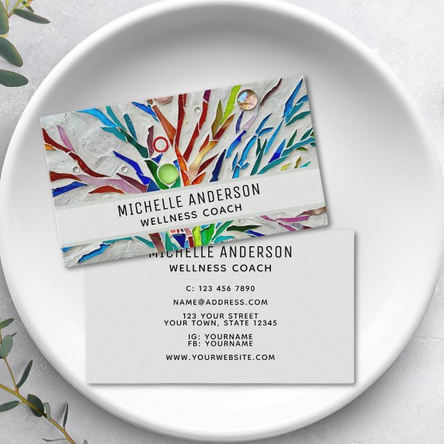 Tarjeta De Visita Colorful Coach (Subido por el creador)