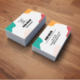 Tarjeta De Visita Colorful Freestyle Art Psychologist