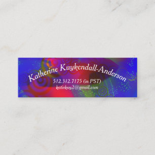 Tarjeta de visita colorida