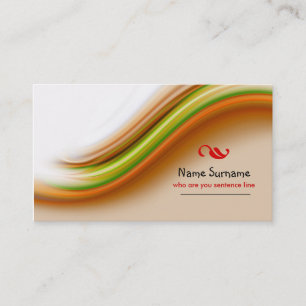 tarjeta de visita colorida