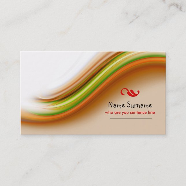 tarjeta de visita colorida (Anverso)