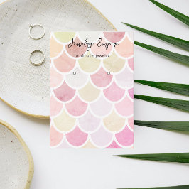 Tarjeta De Visita Colorida Acuarela Sirenita Holder