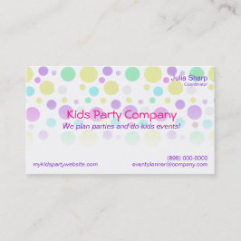 Tarjeta de visita colorida de la tienda del