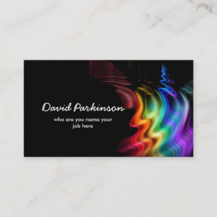 tarjeta de visita colorida de los colores