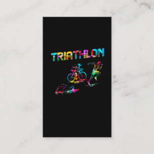 Tarjeta De Visita Colorida Triatlón BTT